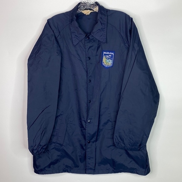 Vintage Mr Leggs Walter Peak Queenstown NZ Lightweight Blue Jacket Large - Picture 1 of 13